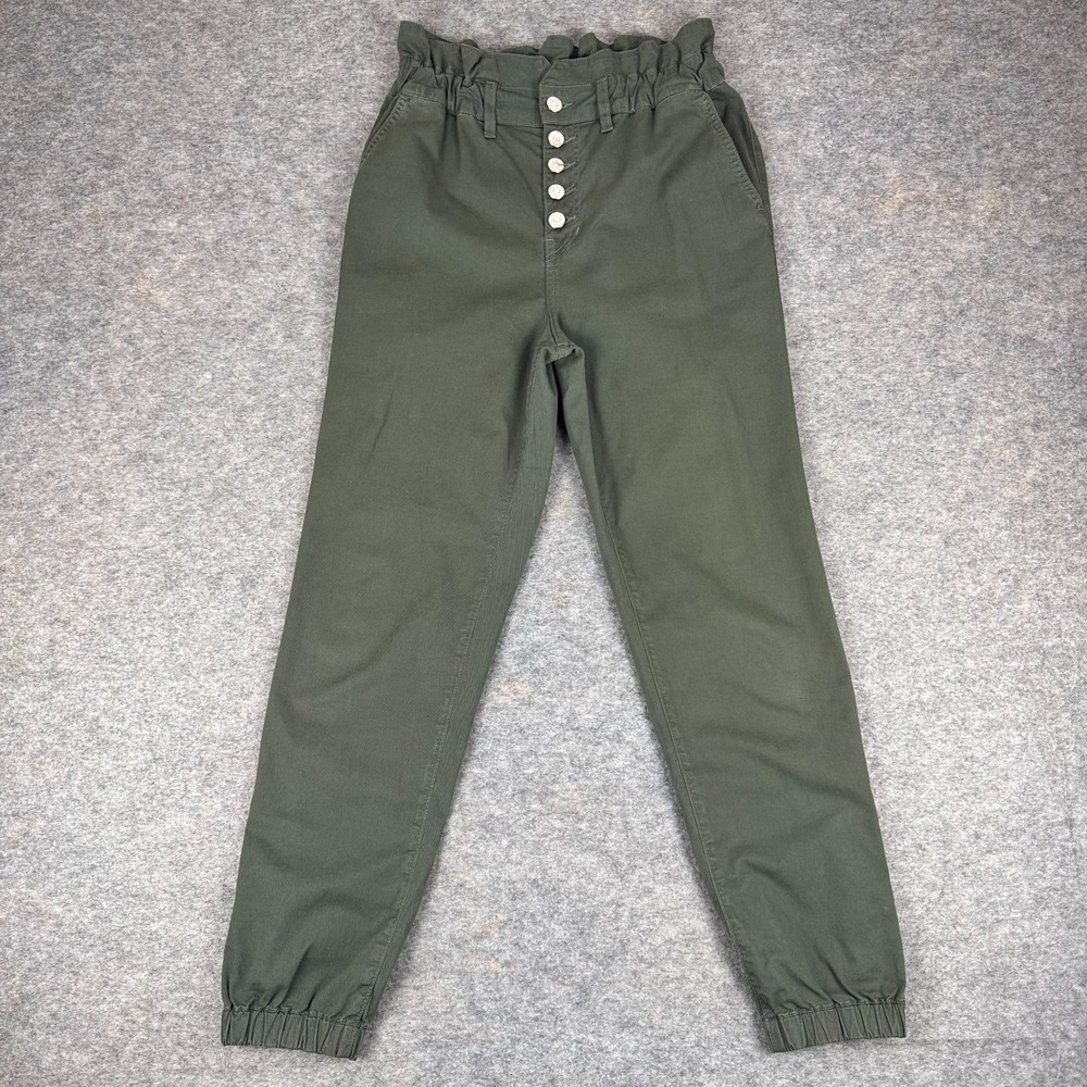 Veronica Beard Tedi Tapered High Rise Pants 28" Army Green Womens 27 4